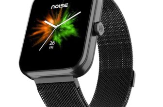 Noise Pulse 2 Max 1.85″ Display, Bluetooth Calling Smart Watch, 10 Days Battery, 550 Nits Brightness, Smart Dnd, 100 Sports Modes, Smartwatch For Men And Women (Elite Black)