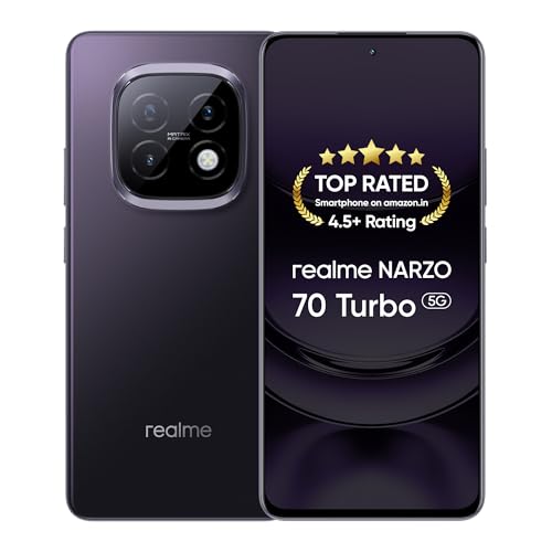 Realme Narzo 70 Turbo 5G (Turbo Green,6Gb Ram,128Gb Storage) | Segment’S Fastest Dimensity 7300 Energy 5G Chipset | Motorsports Inspired Design