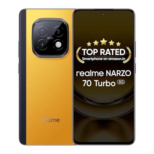 Realme Narzo 70 Turbo 5G (Turbo Green, 8Gb Ram,128Gb Storage) | Segment’S Fastest Dimensity 7300 Energy 5G Chipset | Motorsports Inspired Design