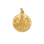Bangalore Refinery 2 Gram Round Lakshmi 24K (999) Gold Pendant (Without Hook)