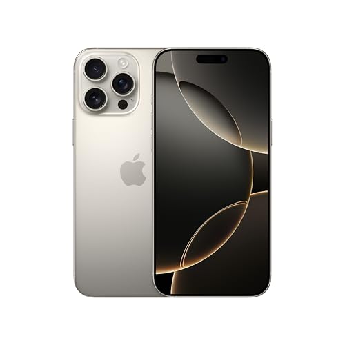 Iphone 16 Pro Max 256 Gb: 5G Mobile Phone With Camera Control, 4K 120 Fps Dolby Vision And A Huge Leap In Battery Life. Works With Airpods; White Titanium