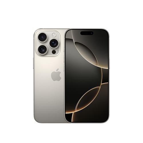 Iphone 16 Pro 128 Gb: 5G Mobile Phone With Camera Control, 4K 120 Fps Dolby Vision And A Huge Leap In Battery Life. Works With Airpods; Black Titanium