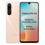 Samsung Galaxy M16 5G (Blush Pink, 8Gb Ram, 128 Gb Storage) | Mediatek Dimensity 6300 | Antutu Score 422K+ | Super Amoled Display | 25W Fast Charging | 6 Gen. Of Os Upgrades | Without Charger