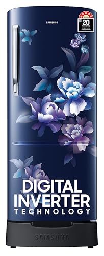 Lg 185 L 5 Star Inverter Direct-Cool Single Door Refrigerator (Gl-D201Abeu, Blue Euphoria, Base Stand With Drawer)