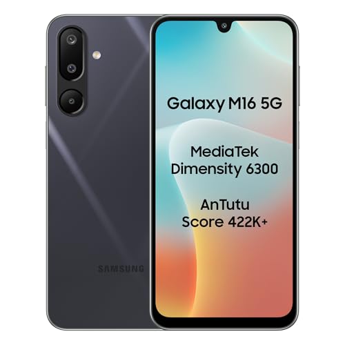 Samsung Galaxy M16 5G (Mint Green, 4Gb Ram, 128 Gb Storage) | Mediatek Dimensity 6300 | Antutu Score 422K+ | Super Amoled Display | 25W Fast Charging | 6 Gen. Of Os Upgrades | Without Charger