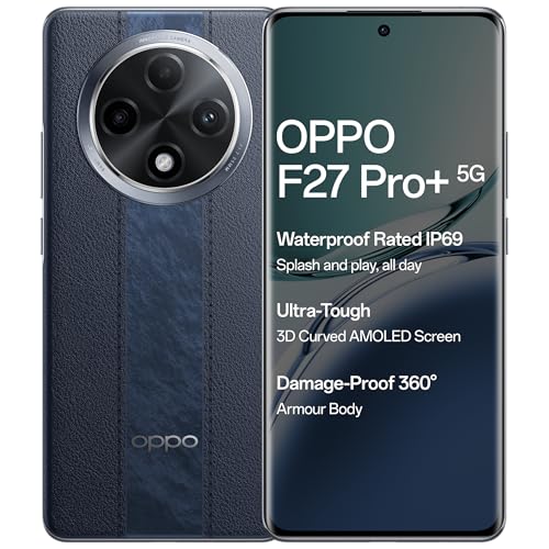 Oppo F27 Pro+ 5G (Dusk Pink, 8Gb Ram, 128Gb Storage) | 6.7″ Fhd+ Amoled Toughest 3D Curved Display|64Mp Ai Featured Camera|Ip69 | 67W Supervooc| With No Cost Emi/Additional Exchange Offers