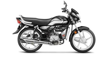 Hero Hf Deluxe 24 Bs6 Bike (Drs Cs Fi) Black-Grey Stripe Booking For Ex-Showroom Price