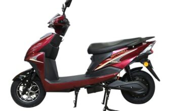 Green Invicta Low Speed Electric Scooter Non Rto 60Km Range Red With Portable Charger