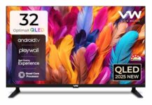 Vw ( Visio World 80 Cm (32 Inches) Optimax Series Hd Ready Smart Qled Android Tv Vw32Aq1 (Black)