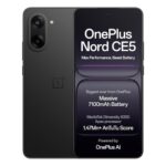 Oneplus Nord Ce5 | Massive 7100Mah Battery | Mediatek Dimensity 8350 Apex | Powered By Oneplus Ai | 8Gb + 256Gb | Black Infinity