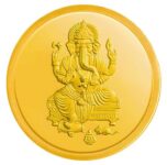 Kalyan Jewellers 24K (999) Purity Lord Ganesh Gold Coin 1 Gms