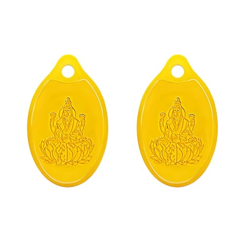 Muthoot Pappachan Swarnavarsham 24K (999) Combo Gold Oval Lakshmi Pendant 10 Gram (5Gm Each X 2 Pcs)