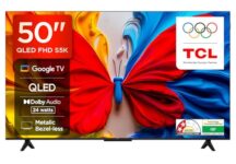 Tcl 126 Cm (50 Inches) Metallic Bezel-Less, Fhd Smart Qled Google Tv 50S5K