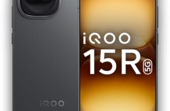 Iqoo 15R (Dark Knight, 12Gb Ram, 256Gb Storage) | Snapdragon® 8 Gen 5 Processor | India’S Slimmest Smartphone In 7600Mah Battery* | Segment’S Most Stable 144Fps Gaming*